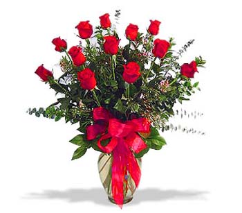 çiçek siparişi 12 adet kırmızı gül cam vazo  Adana çiçek siparişi online çiçek gönderme sipariş 