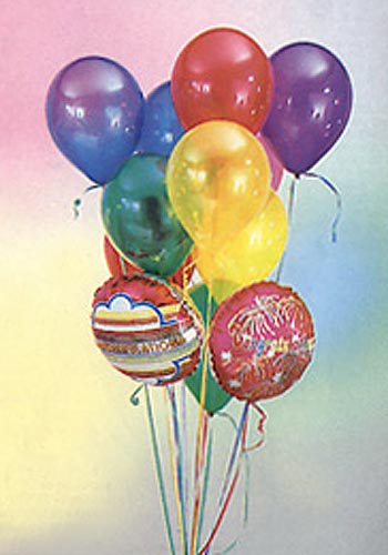  Adana iek siparii iek online iek siparii  19 adet karisik renkte uan balon buketi