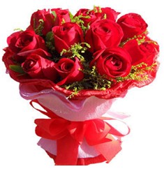 9 adet kirmizi güllerden kipkirmizi buket  Adana çiçek siparişi çiçekçiler 