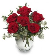 Vazo içerisinde 5 adet kırmızı gül  Adana çiçek gönder çiçekçi mağazası 