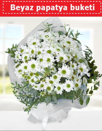 Beyaz Papatya Buketi  Adana çiçek siparişi 14 şubat sevgililer günü çiçek 