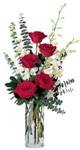  Adana çiçek siparişi online çiçek gönderme sipariş  cam yada mika vazoda 5 adet kirmizi gül