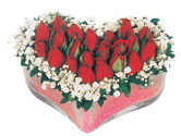  Adana çiçek yolla çiçekçi telefonları  mika kalpte kirmizi güller 9 