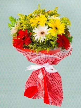 Karışık Gelbera Buketi  Adana çiçek gönder çiçek siparişi sitesi 